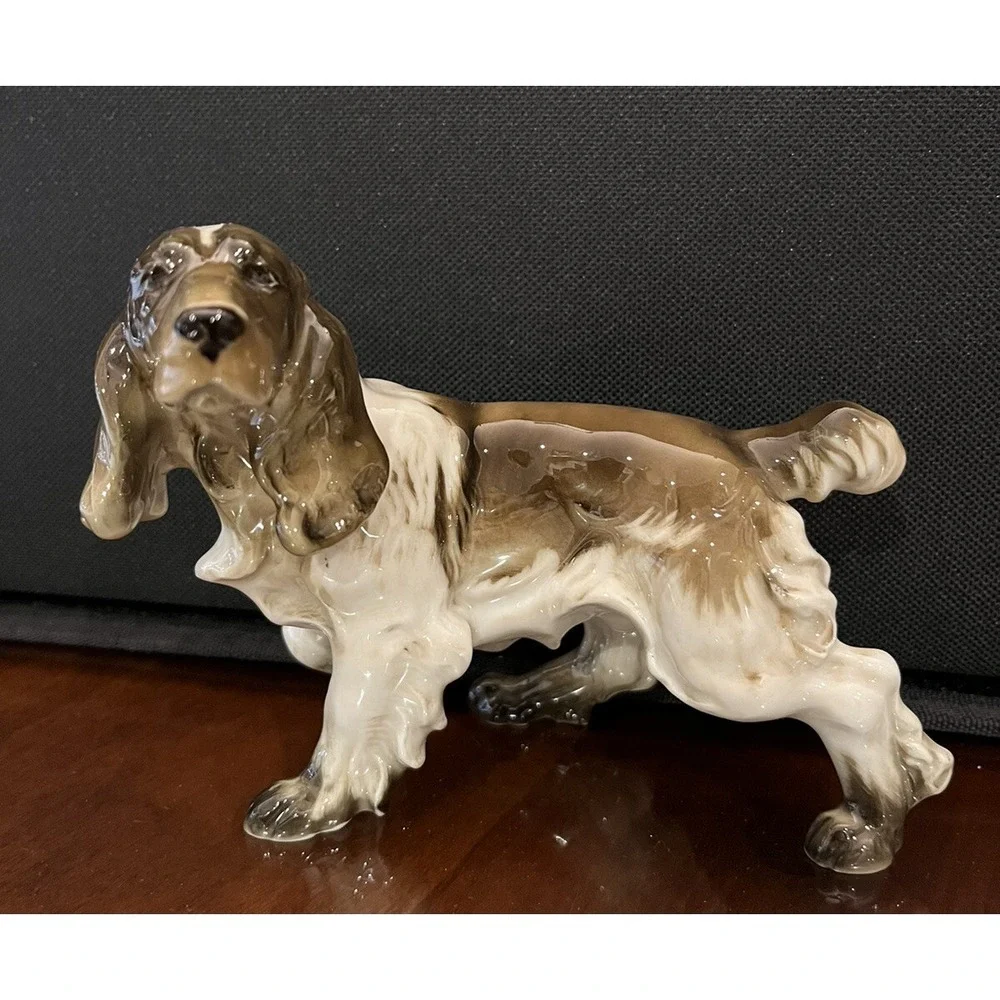 Vintage Hutschenreuther Springer Spaniel Dog Figurine 4